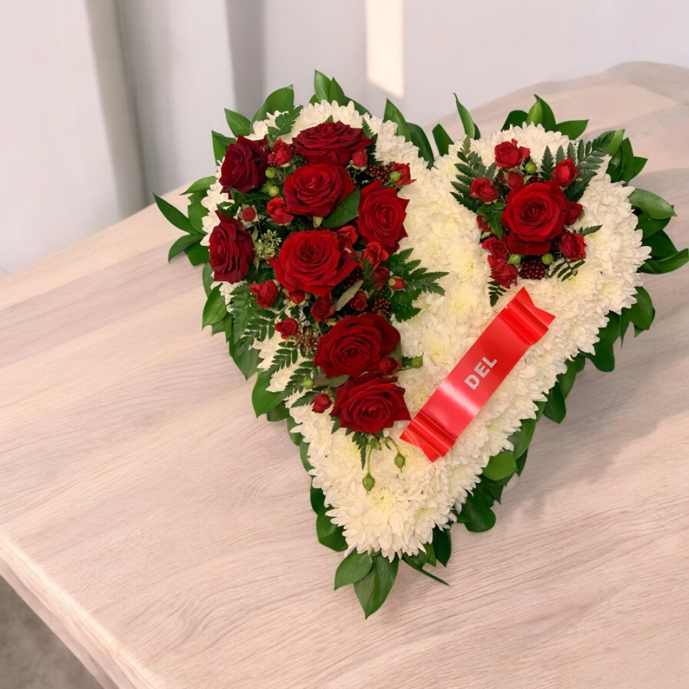 Double Spray Red Heart