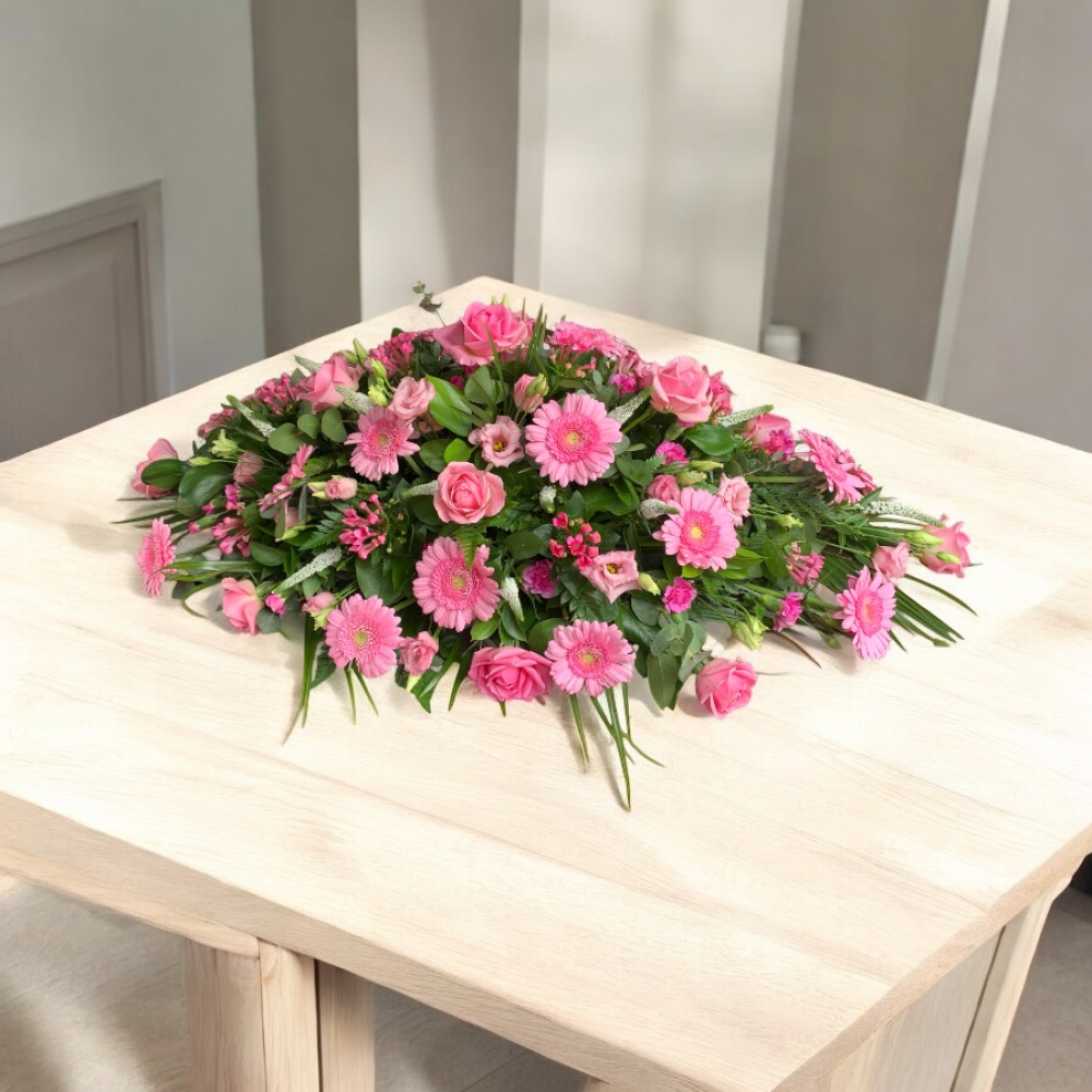 Pink Casket Spray