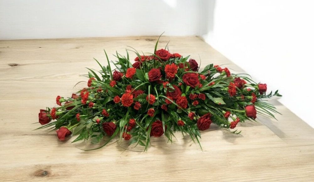 Red Casket Spray
