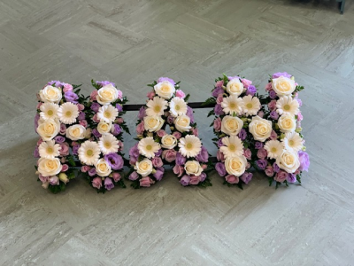 Loose Letters - Delicate Lilac And White Tribute