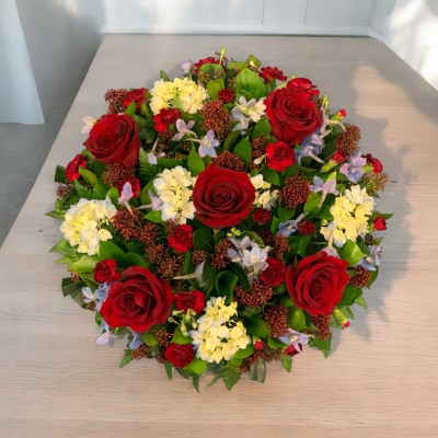 Loose Posy Pad 12 inch - Red Rose Loose Posy Pad