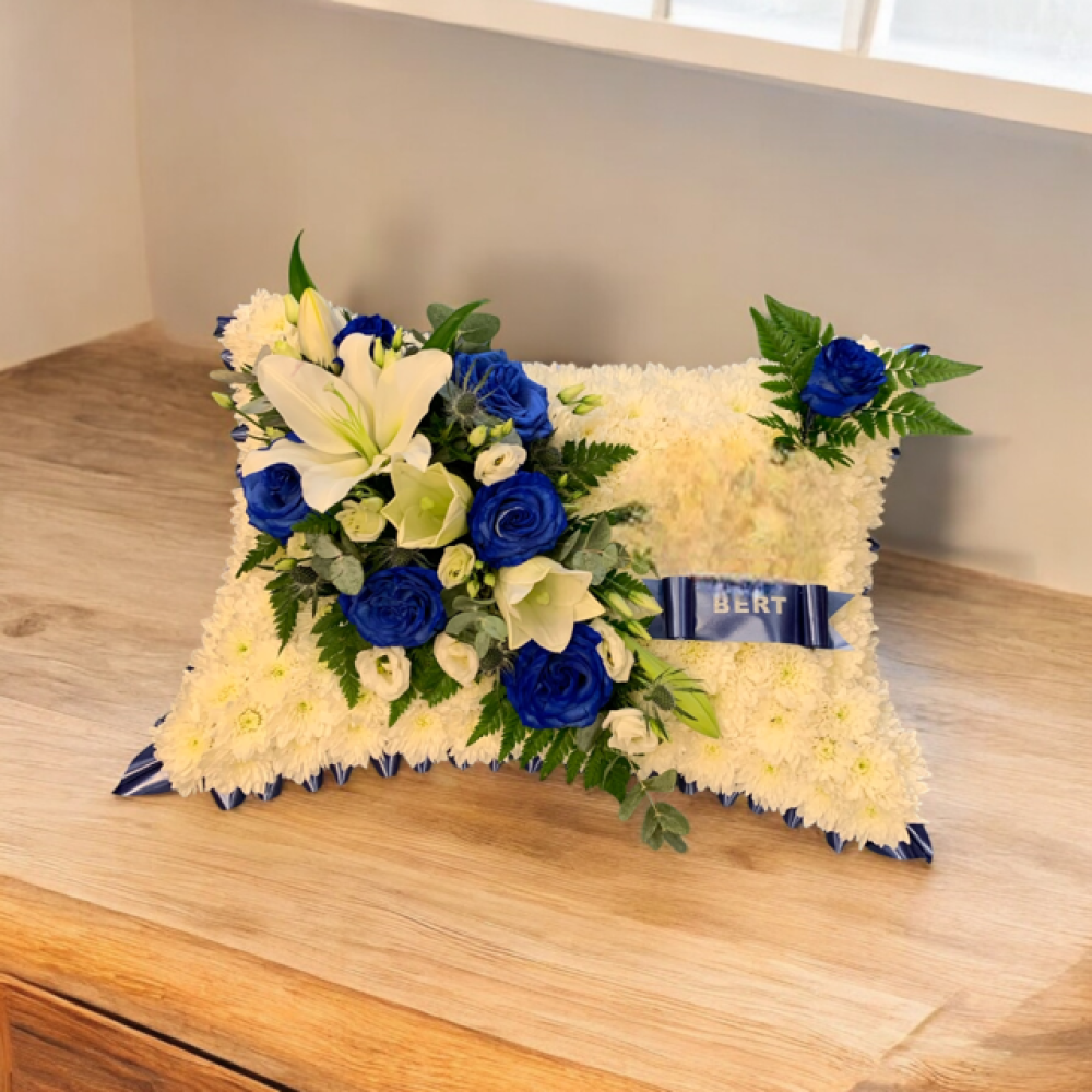21 inch Blue Pillow