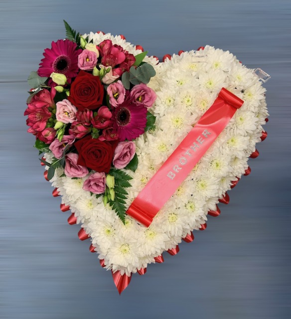 Striking Pink And Red Heart