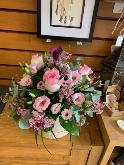 Pretty Hat Box - Hat Box In Shades Of Pink And Lilac