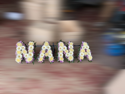 Loose Words Nana - Loose Flowered Funeral Letters £55 Each
Other Colours Are Available