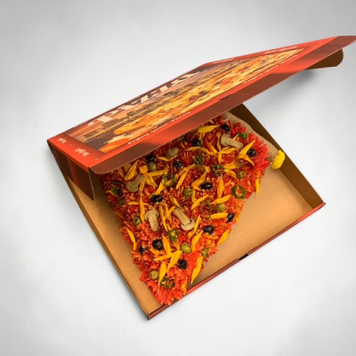 Slice Of Pizza - Bespoke Slice Of Vegetarian Spicy Pizza